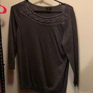Long sleeve sparkle blouse